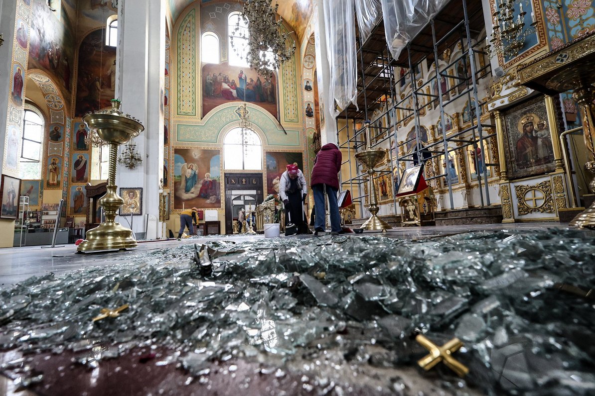 В церкви после атаки. Украина, Запорожье. 18.10.2023