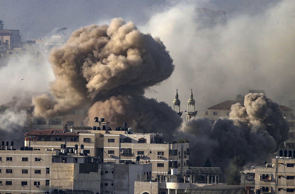 Izraēlas gaisa spēku trieciena sekas Gazas joslā