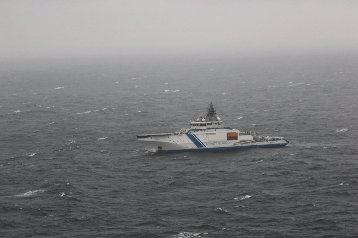 Somijas robežsardzes jūras patruļkuģis Turva Baltijas jūrā.