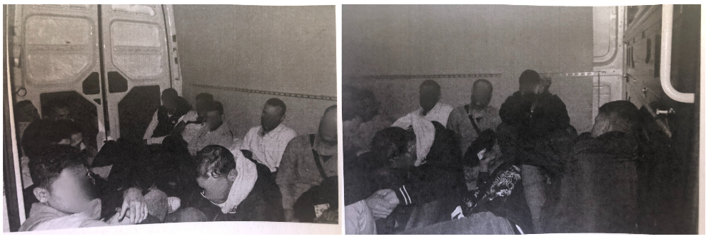 Kad Ungārijas policija atvēra Toma vadītā busiņa durvis, tajā uz grīdas sēdēja 15 migranti.