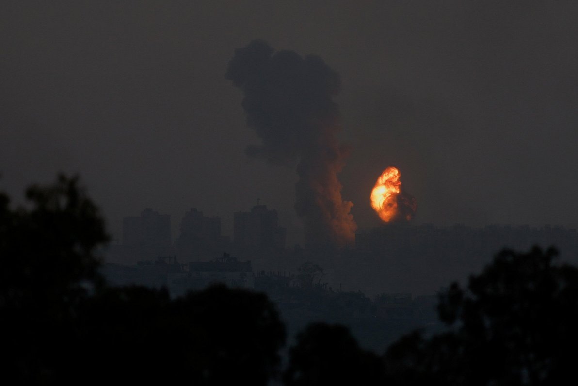 Skats uz Gazu no Izraēlas 28. oktobrī