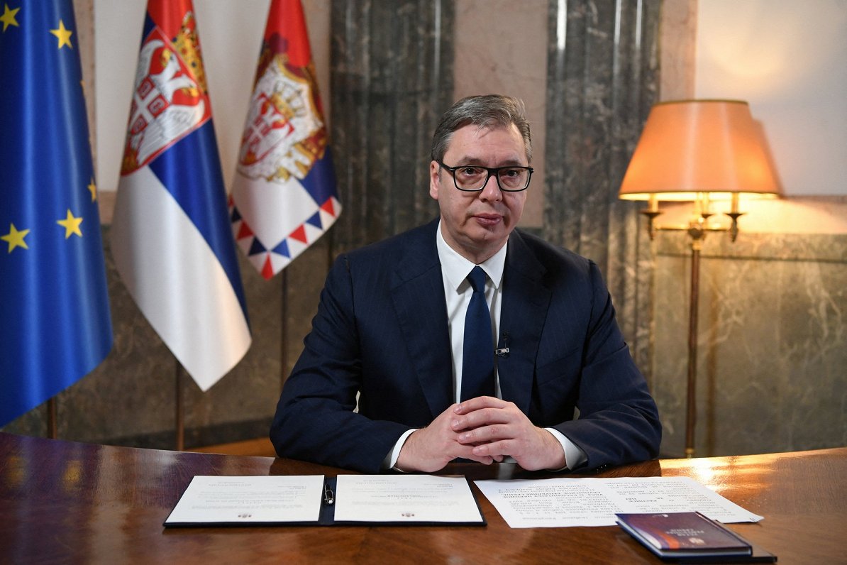 Serbijas prezidents Aleksandars Vučičs izsludina pirmstermiņa parlamenta vēlēšanas