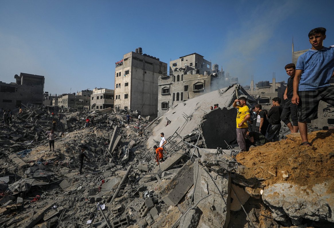 Ilustratīvs attēls: Gazas josla pēc Izraēlas spēku uzlidojuma