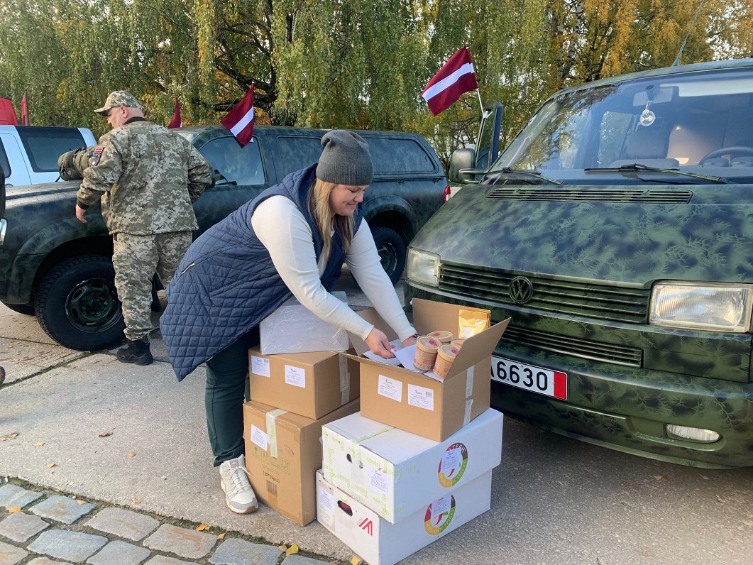 Palīdzības krava Ukrainai no Jelgavas