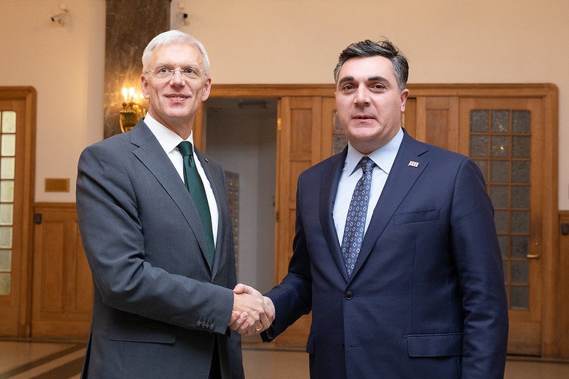 Ārlietu ministrs Krišjānis Kariņš tiekas ar Gruzijas ārlietu ministru Iļju Darčiašvilī