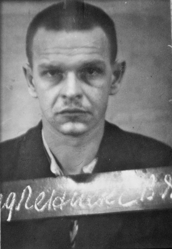 Vilis Sedlenieks apcietinājumā 1950. gada rudenī.