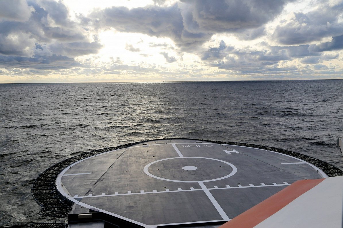 Somijas Krasta apsardzes kuģis Baltijas jūrā. Ilustratīvs attēls