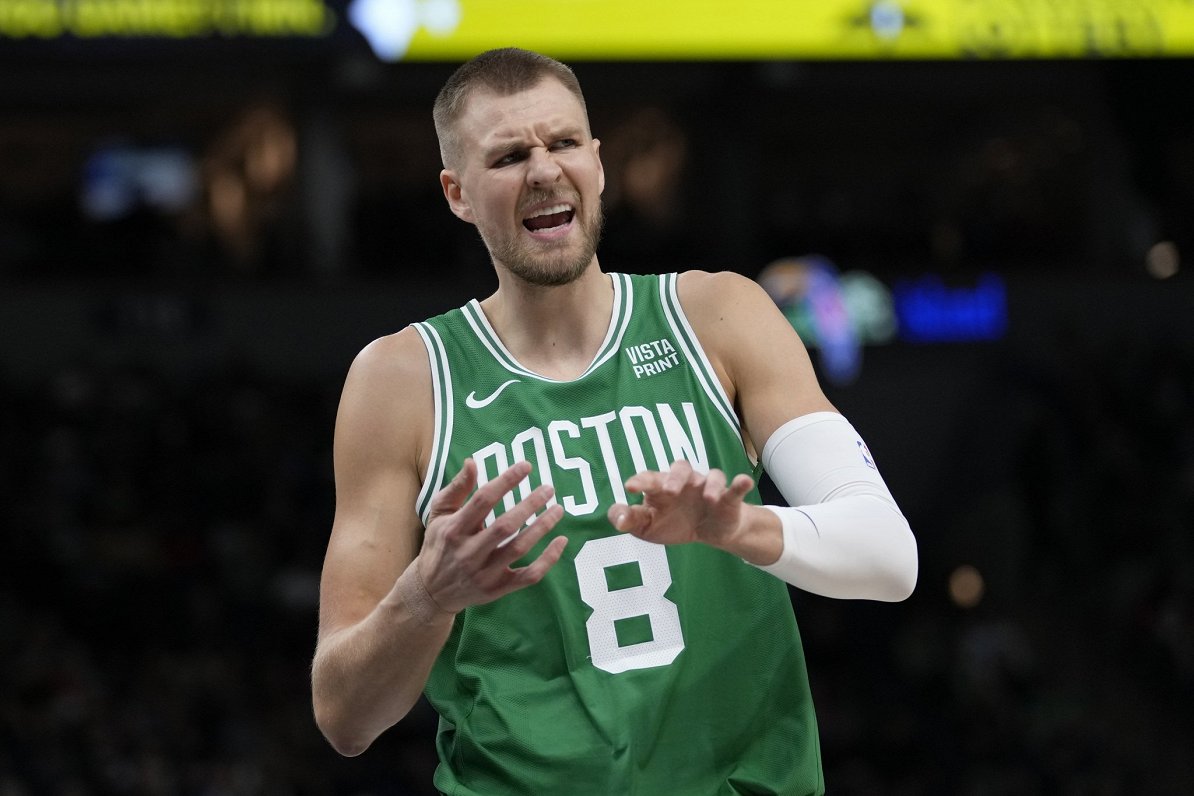 Porziņģim 20 punktu «Celtics» zaudējumā, Bertāna «Thunder» uzvar NBA spēlēs