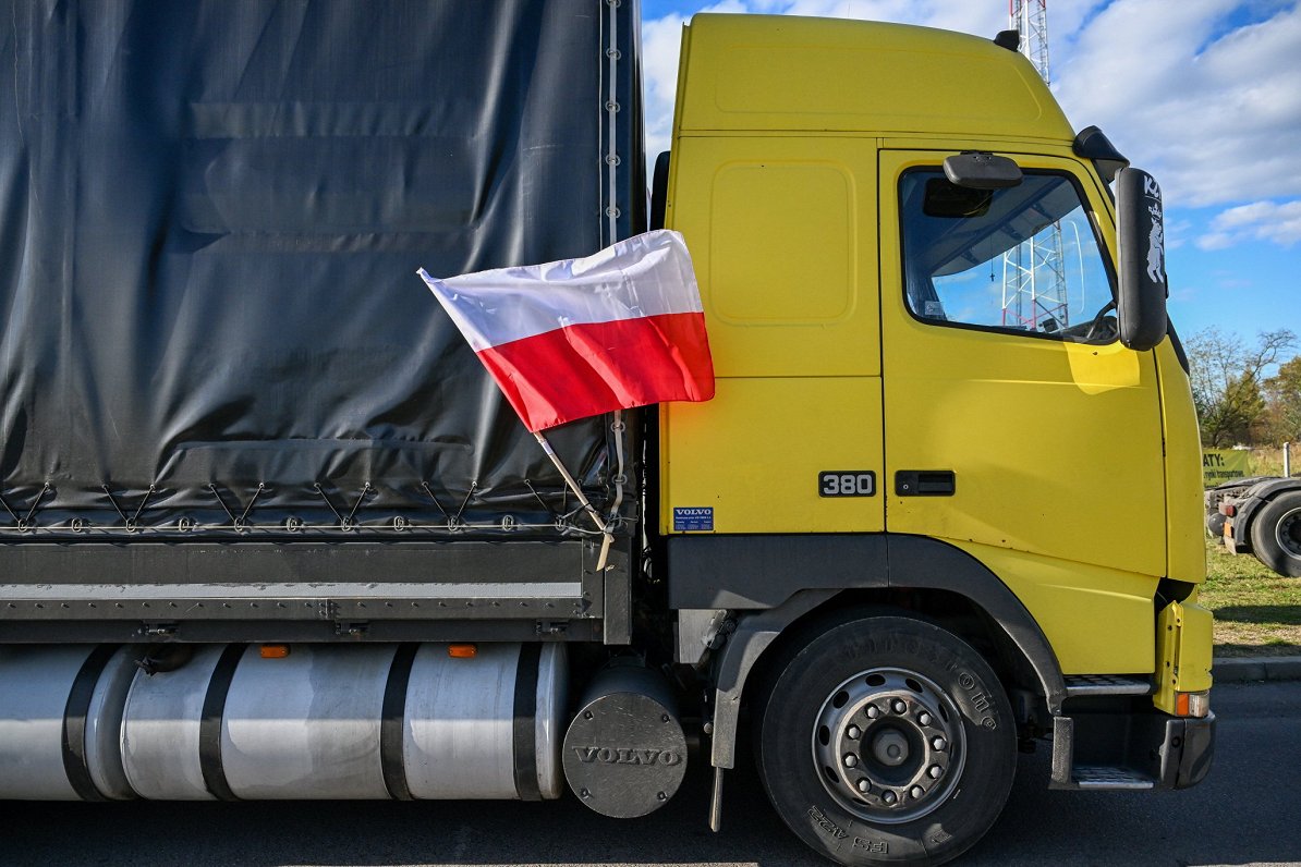 Polijā protestē pret Ukrainas autopārvadātāju konkurenci