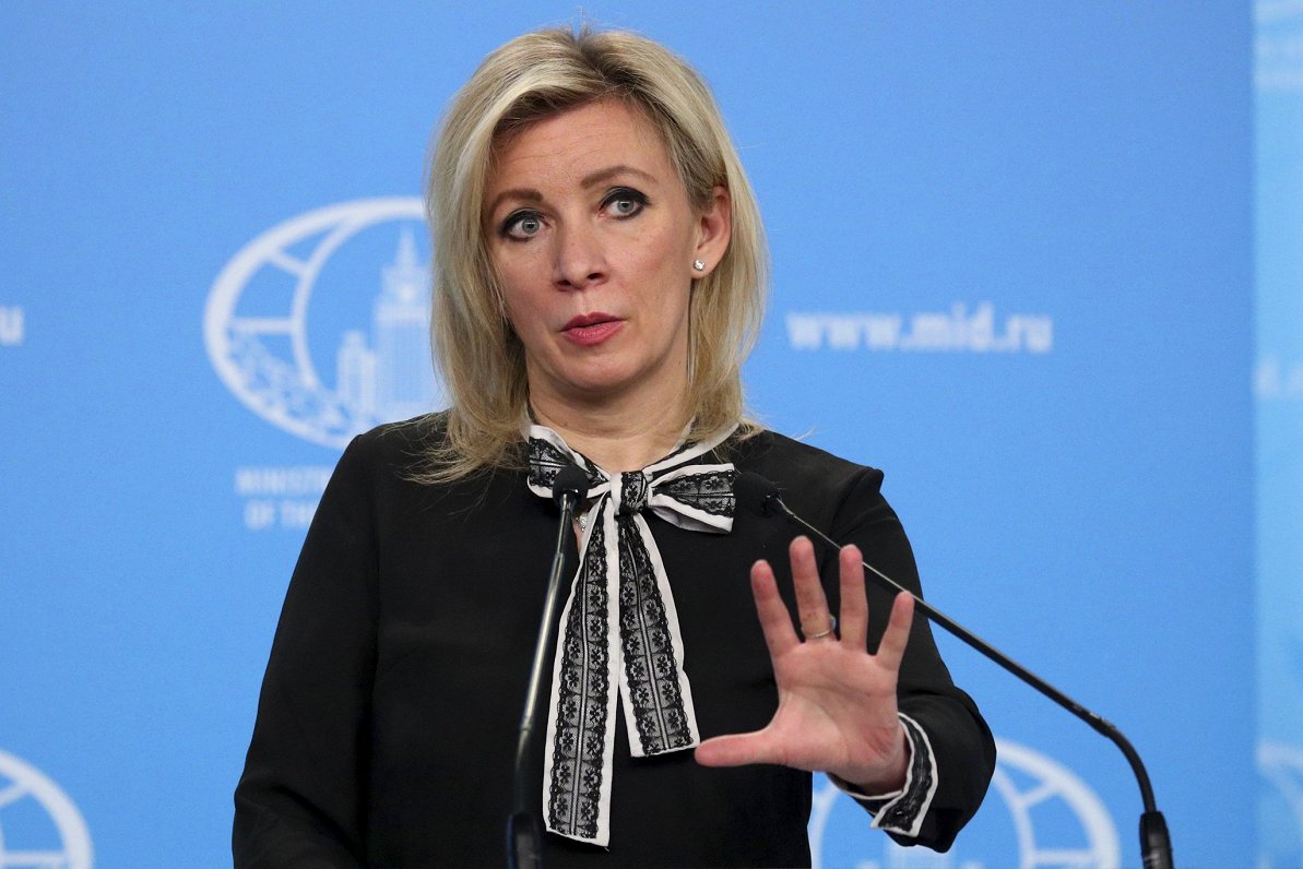 Krievijas Ārlietu ministrijas oficiālā pārstāve Marija Zaharova