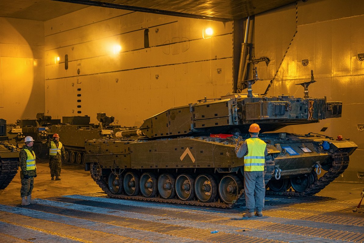 &quot;Leopard 2&quot; tanku ierašanās Latvijā