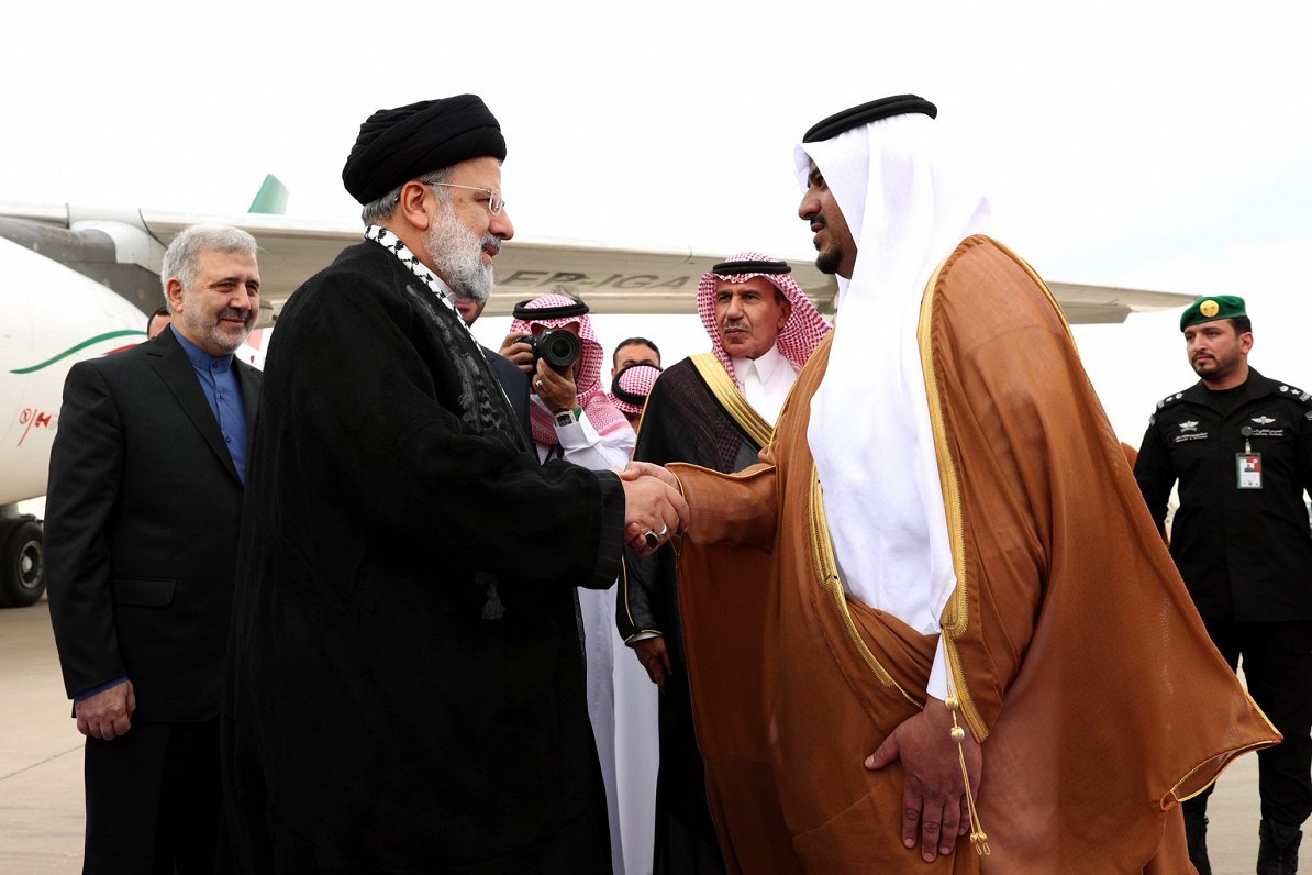 Irānas prezidents Ebrahims Raisi ierodas Saūda Arābijā, 11.11.2023