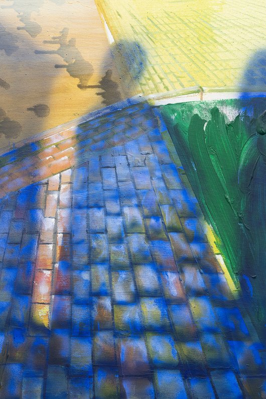 Dāvis Ozols. Ēna. 2023.  Audekls, akrils, eļļa. 70 x 50 cm