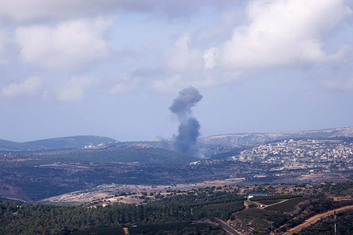 Izraēlas apšaude pie Libānas dienvidu ciema, 14.11.2023.