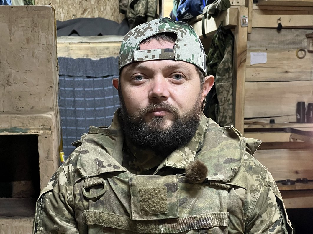 Ukrainas armijas ložmetējnieks Petro ar segvārdu &quot;Sātans&quot;