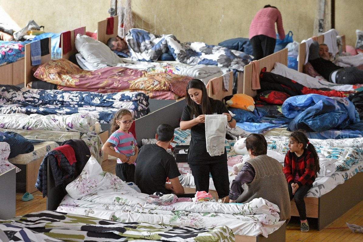 No Kalnu Karabahas aizbēgušie patvērušies Armēnijā
