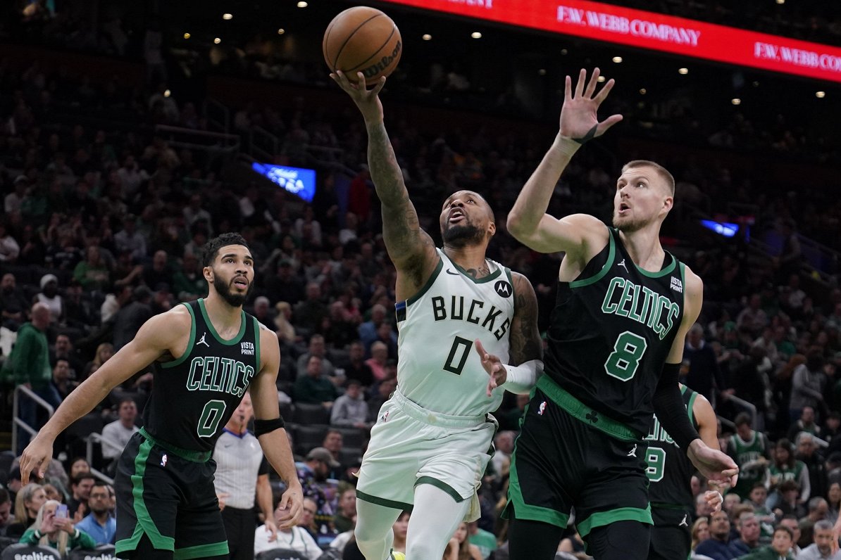 Porziņģis gūst 21 punktu «Celtics» uzvarā; Bertāns neiziet laukumā «Thunder» uzvarā