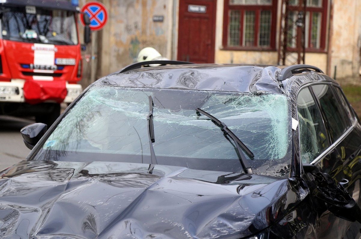 Satiksmes negadījumā cietusi automašīna