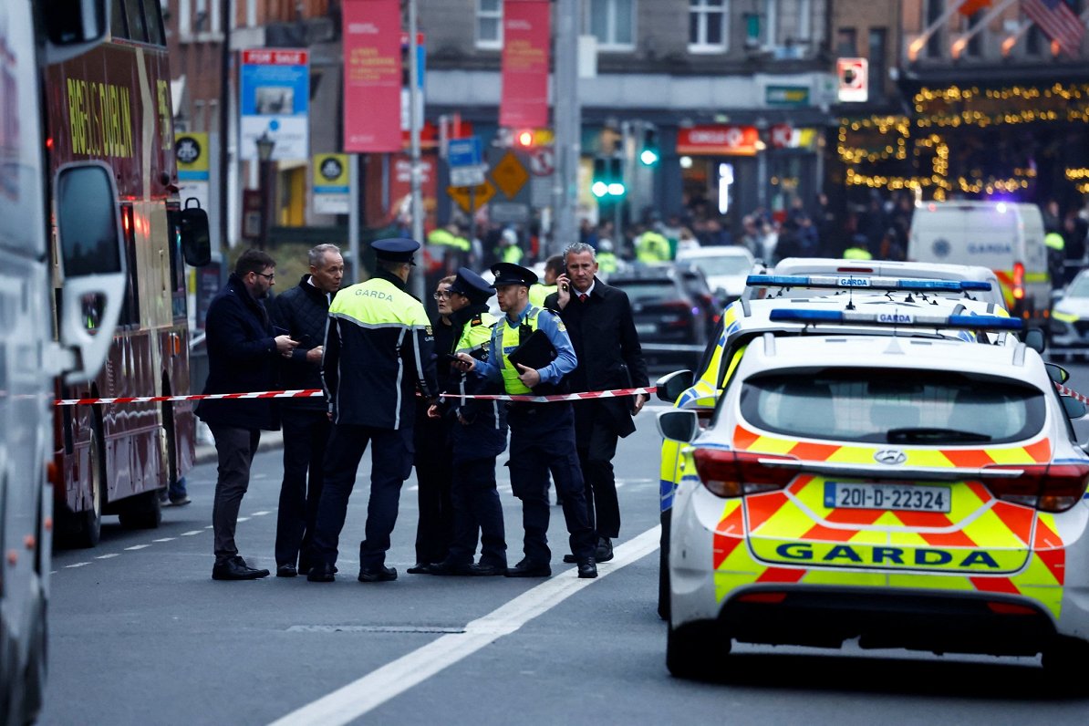 Policisti pie nozieguma vietas Dublinā