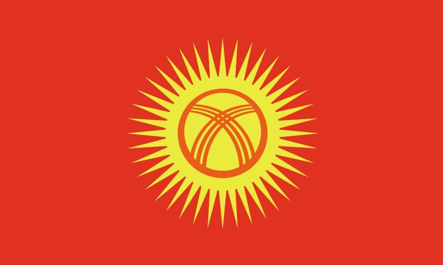 Piedāvātais valsts karoga variants paredz, ka turpmāk Kirgizstānas karogā saule būs ar taisniem star...