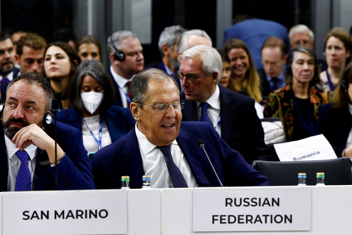 Krievijas ārlietu ministrs Sergejs Lavrovs piedalās EDSO sanāksmē Ziemeļmaķedonijā