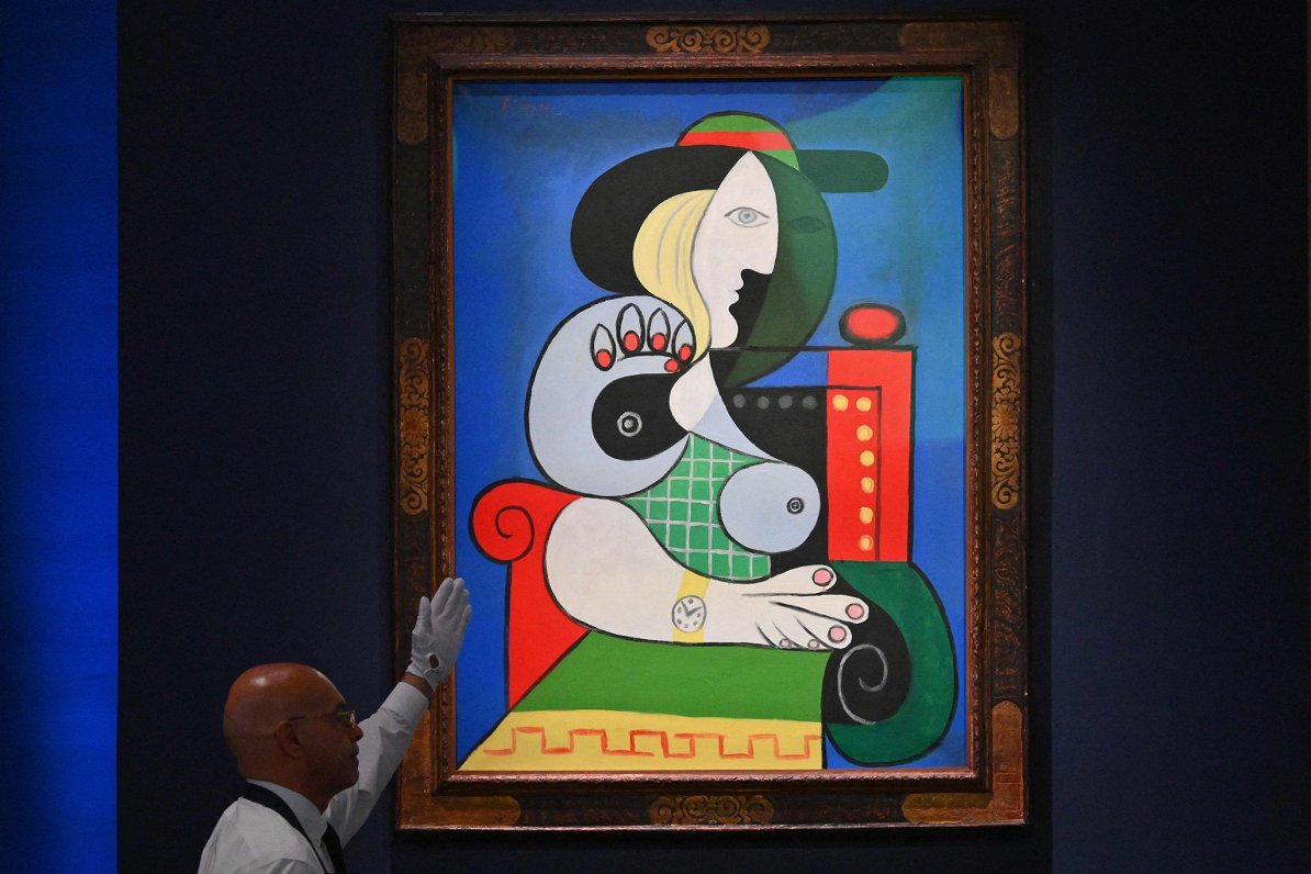 Pablo Pikaso glezna &quot;Sieviete ar pulksteni&quot;