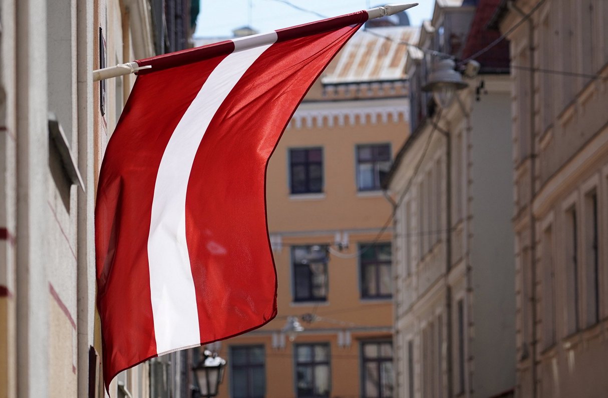 Latvijas karogs Vecrīgā.