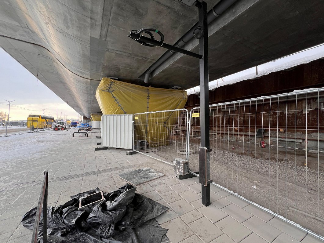 &quot;Rail Baltica&quot; Rīgas Centrālā mezgla būvlaukums, 2023.gada decembris.