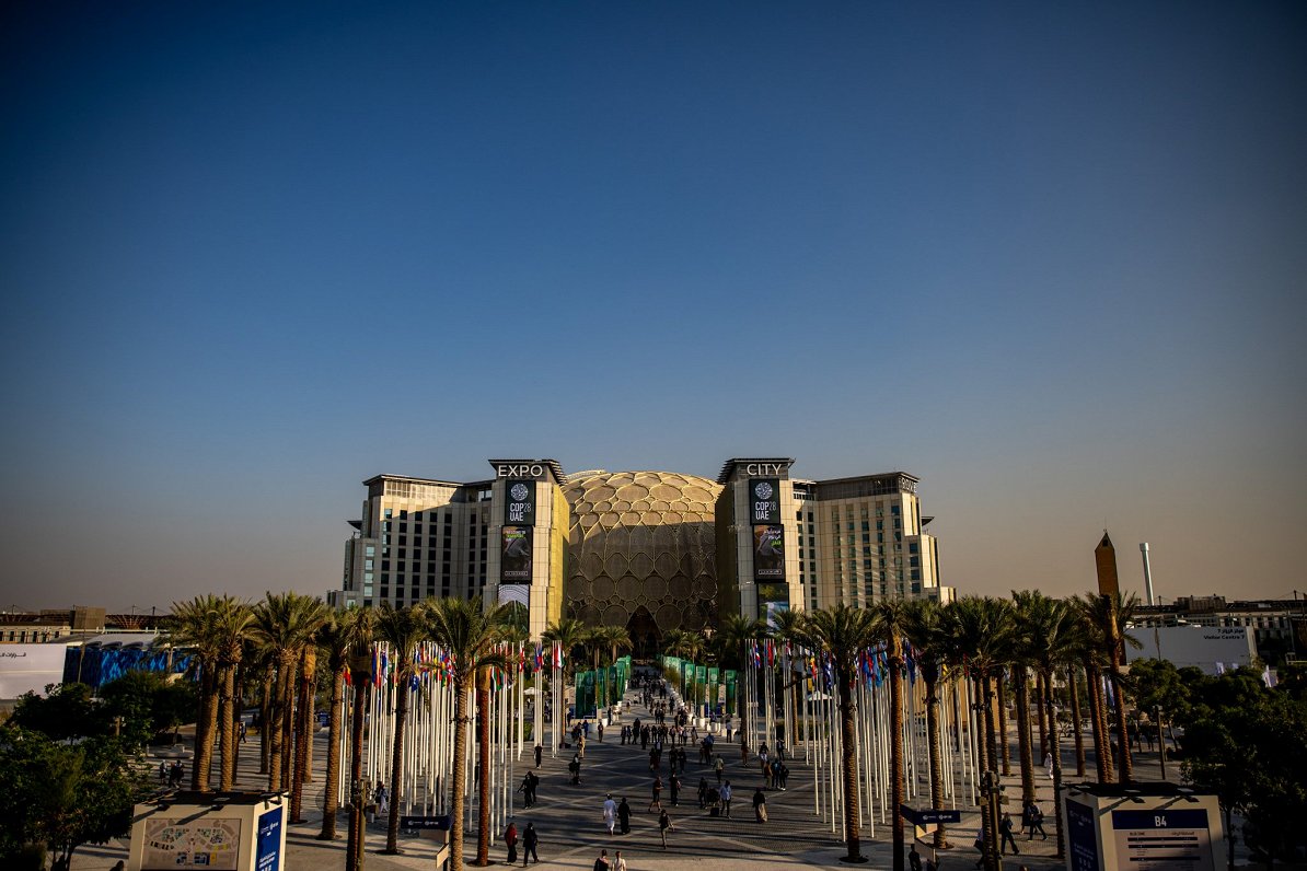 Klimata konferences COP28 norises vieta Dubaijā. 2023. gada decembris.