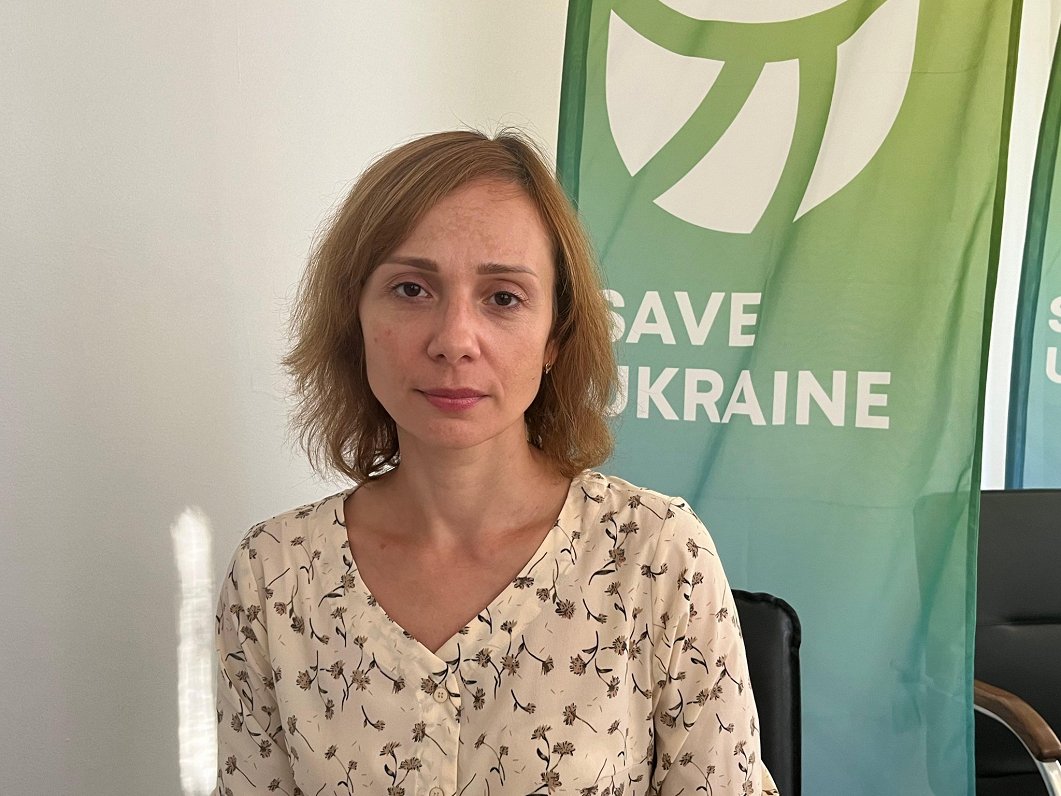 &quot;Save Ukraine&quot; pārstāve Olga Jerohina