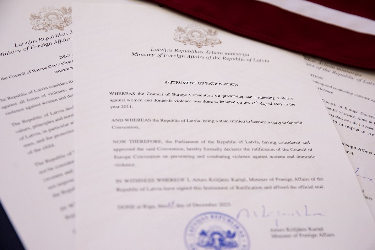 Ratification document of Istanbul Convention