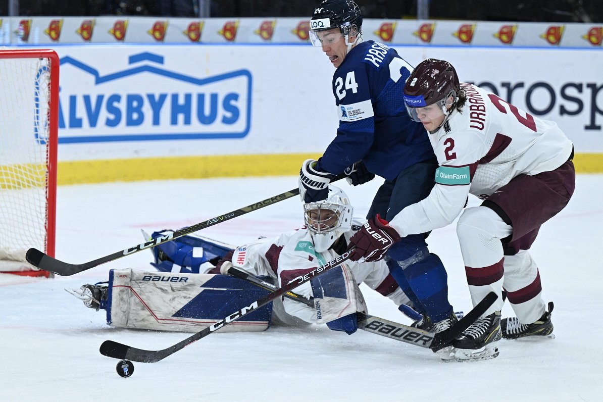 Latvijas un Somijas spēle U-20 pasaules čempionātā