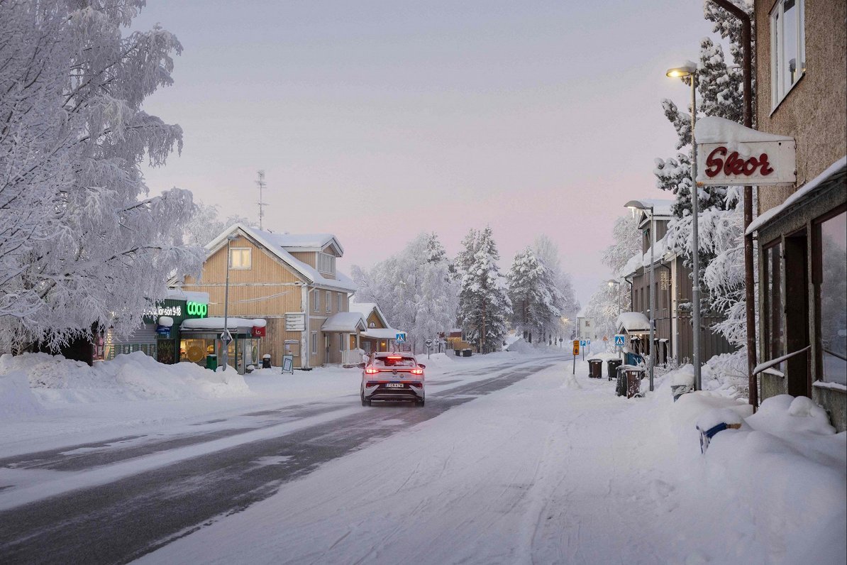 Zviedrijas ziemeļos pašlaik valda ļoti auksts laiks