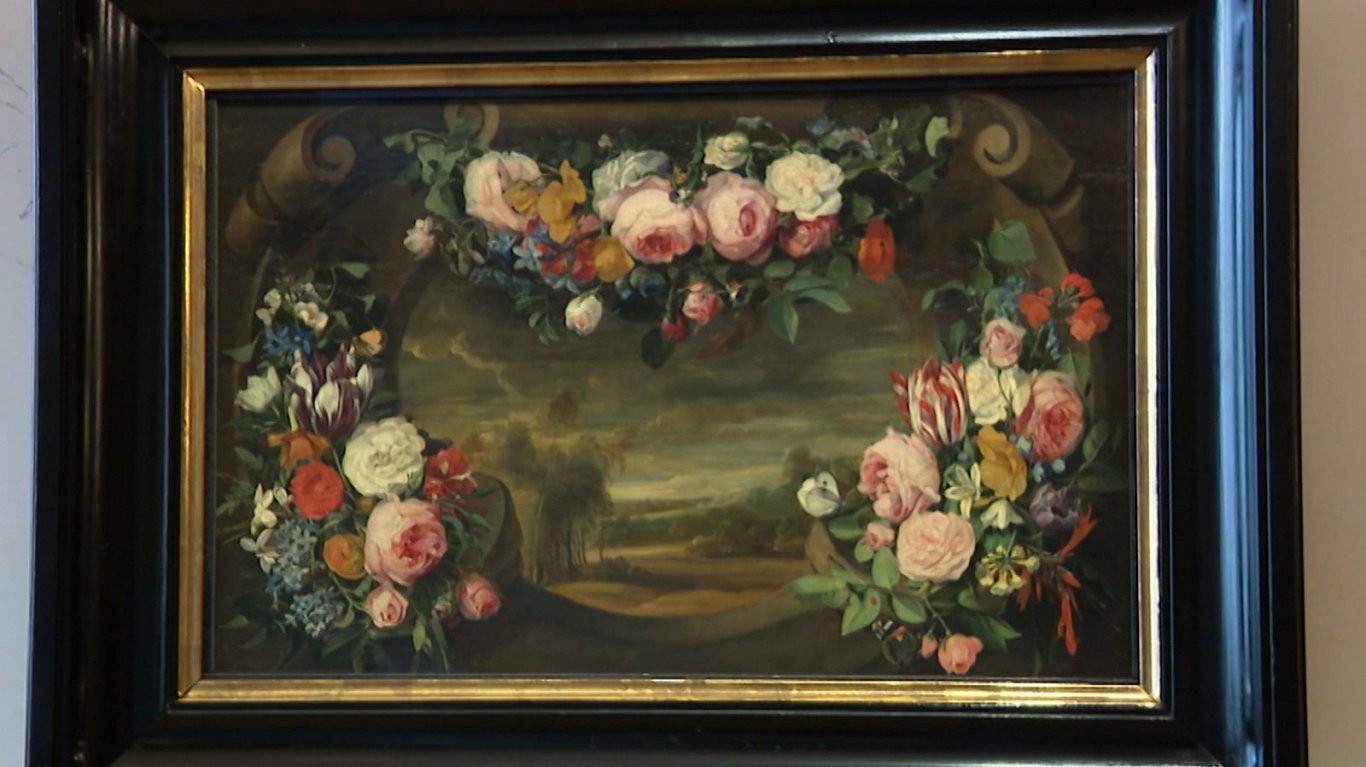 Daniels Sēhers (Daniels Seghers, 1590–1661) un Lukas fan Īdena (Lucas van Uden, 1595–1672) glezna „A...