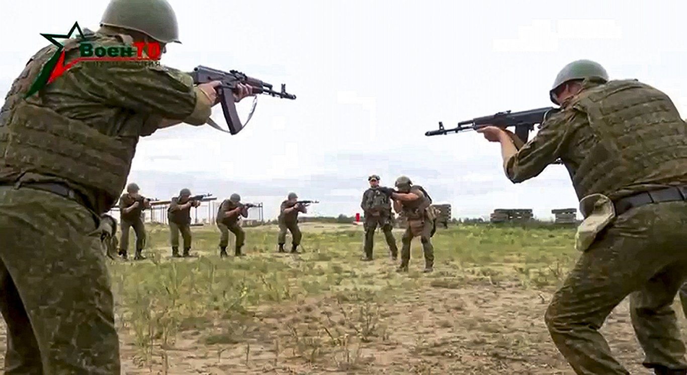 Baltkrievijas karavīru mācības ar “vāgneriešiem”, 2023.gada jūlijs