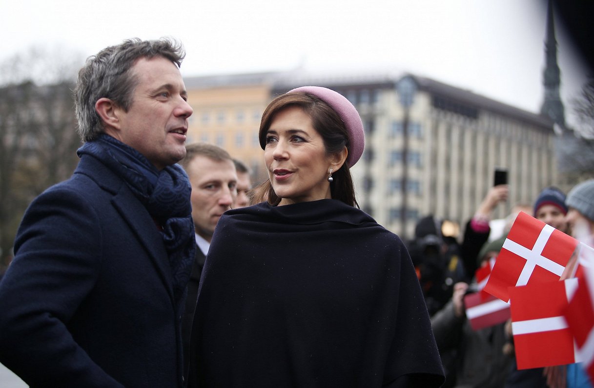 Dānijas kroņprincis Frederiks ar princesi Mēriju vizītes laikā Latvijā, 2018. gadā