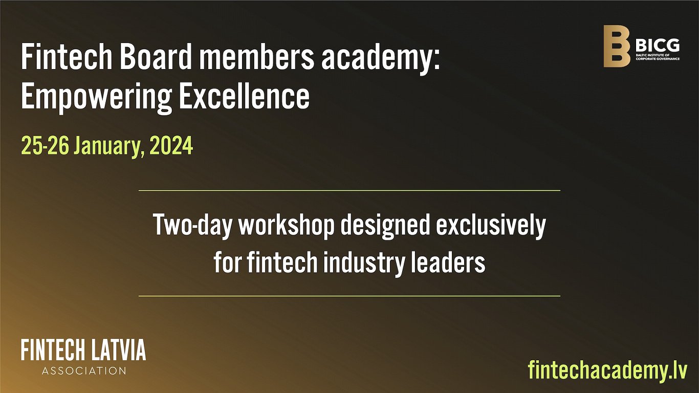 Fintech board members academy event