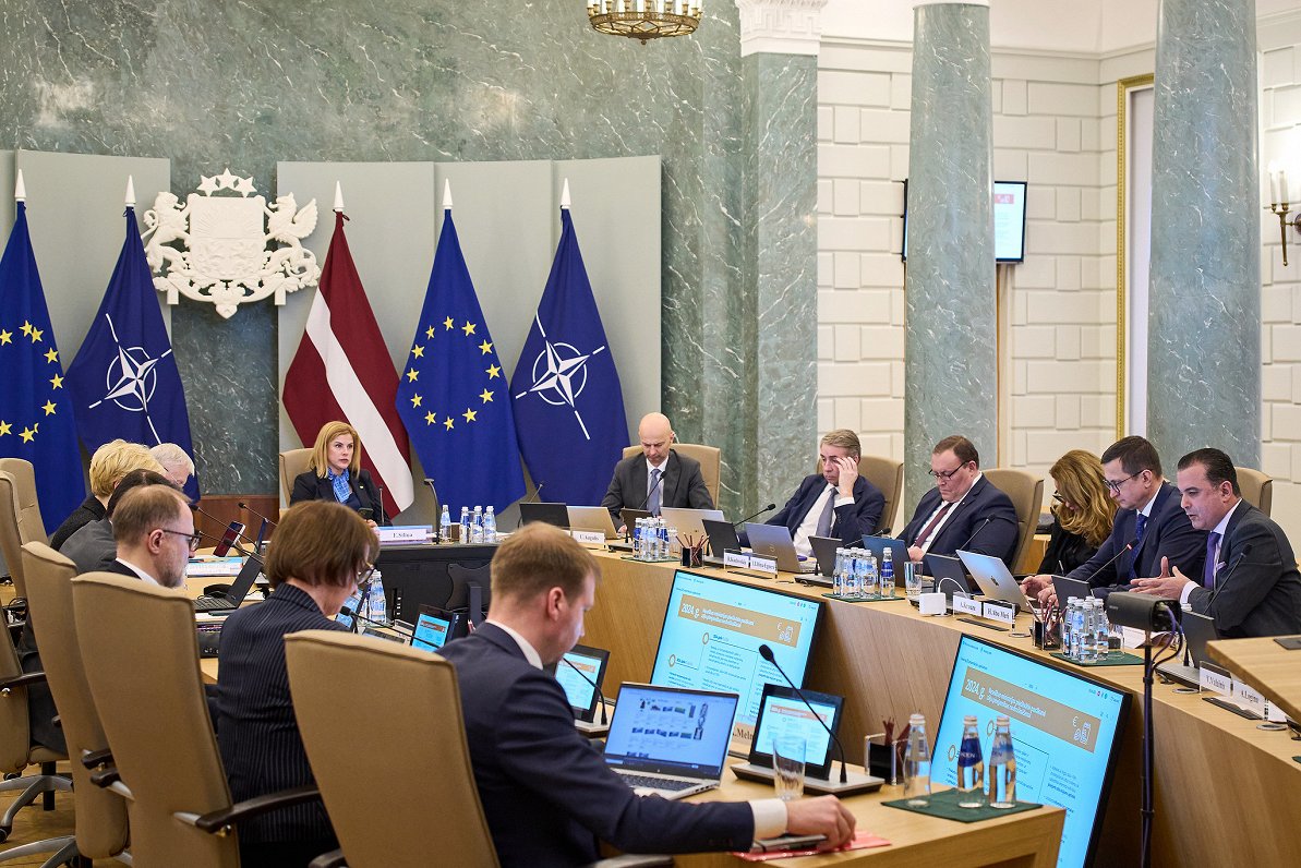 Latvian cabinet meeting Jan 16, 2024