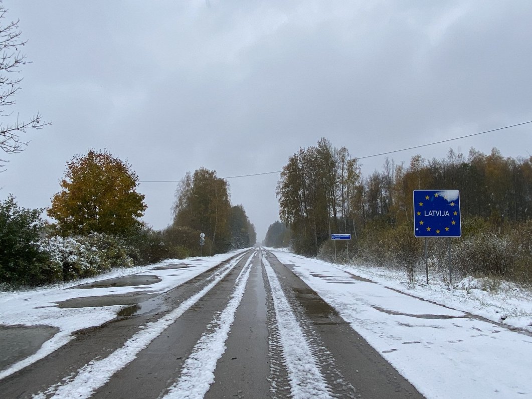 Latvia Belarus border near Silene
