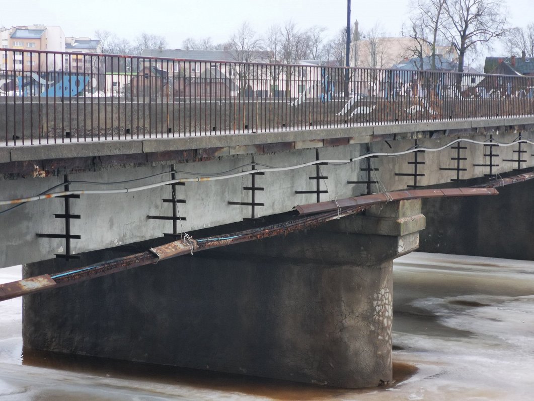 Salacgrīvas tilts. 2024. gada janvāris.