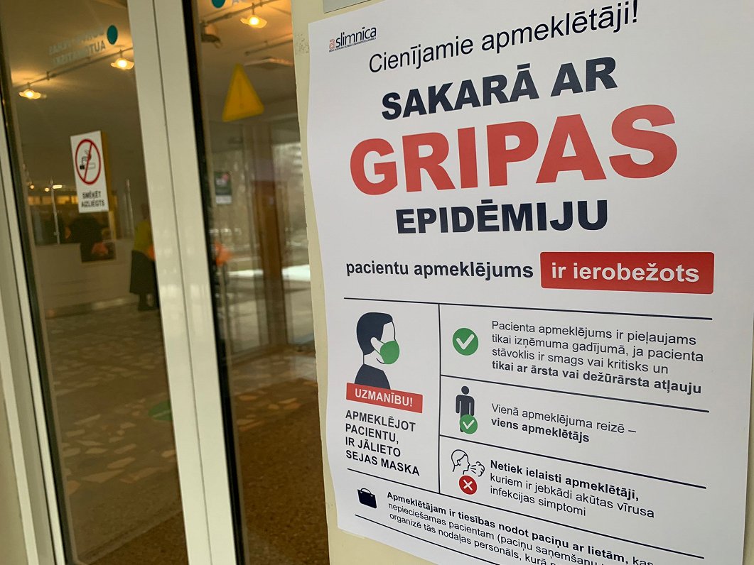 Gripa joprojām izplatās Latvijā / Raksts