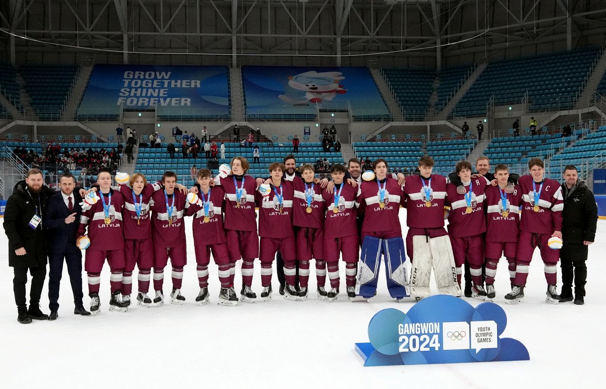 Сборная Латвии по хоккею 3х3 завоевала золото Юношеской зимней Олимпиады