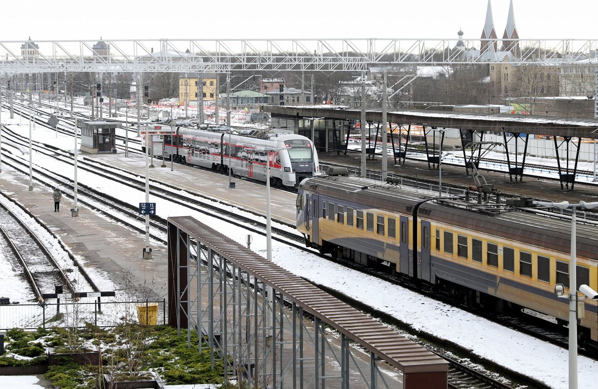 Vilcieni Rīgas centrālajā dzelzceļa stacijā