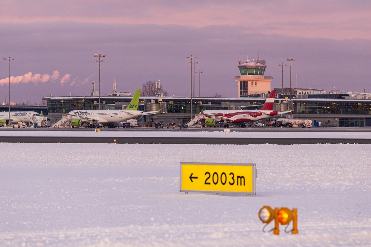 Rīga Airport in January 2024