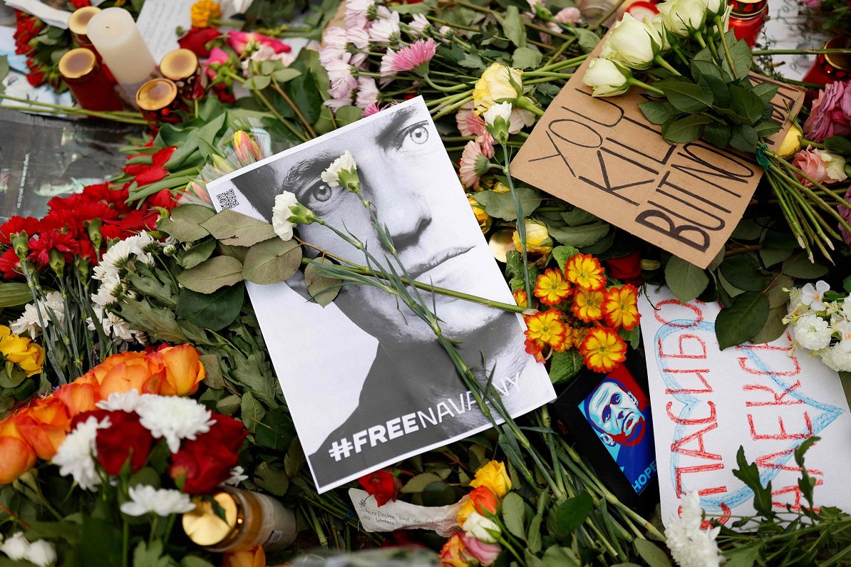 Krievijas opozicionāra Alekseja Navaļnija piemiņas vieta Berlīnē