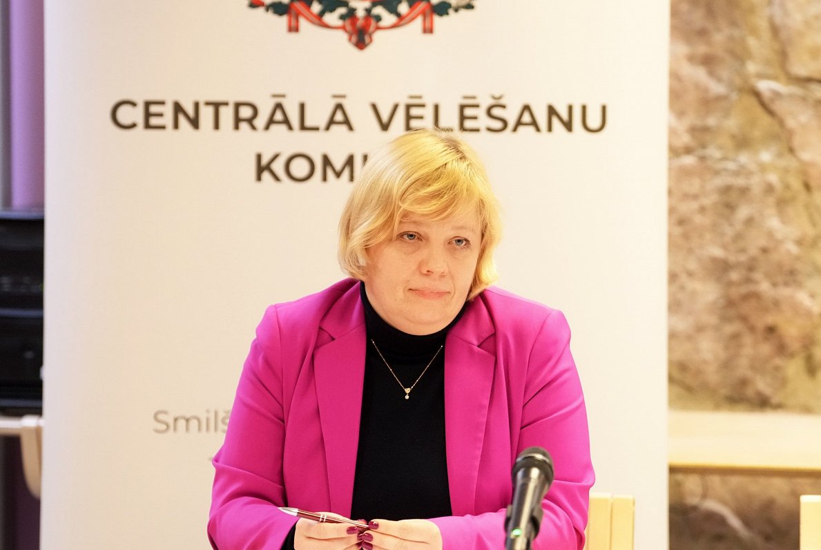 Centrālās vēlēšanu komisijas priekšsēdētāja Kristīne Bērziņa