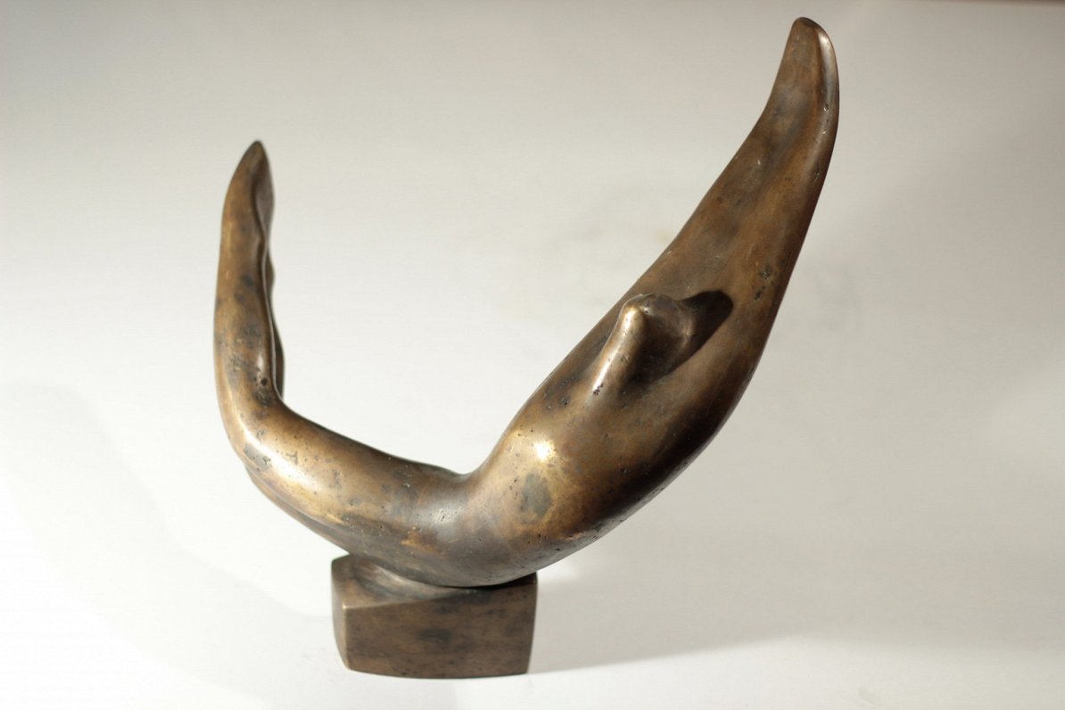 Zigrīda Rapa “Ūdens polo”, bronza, 75x20x33cm, 1971