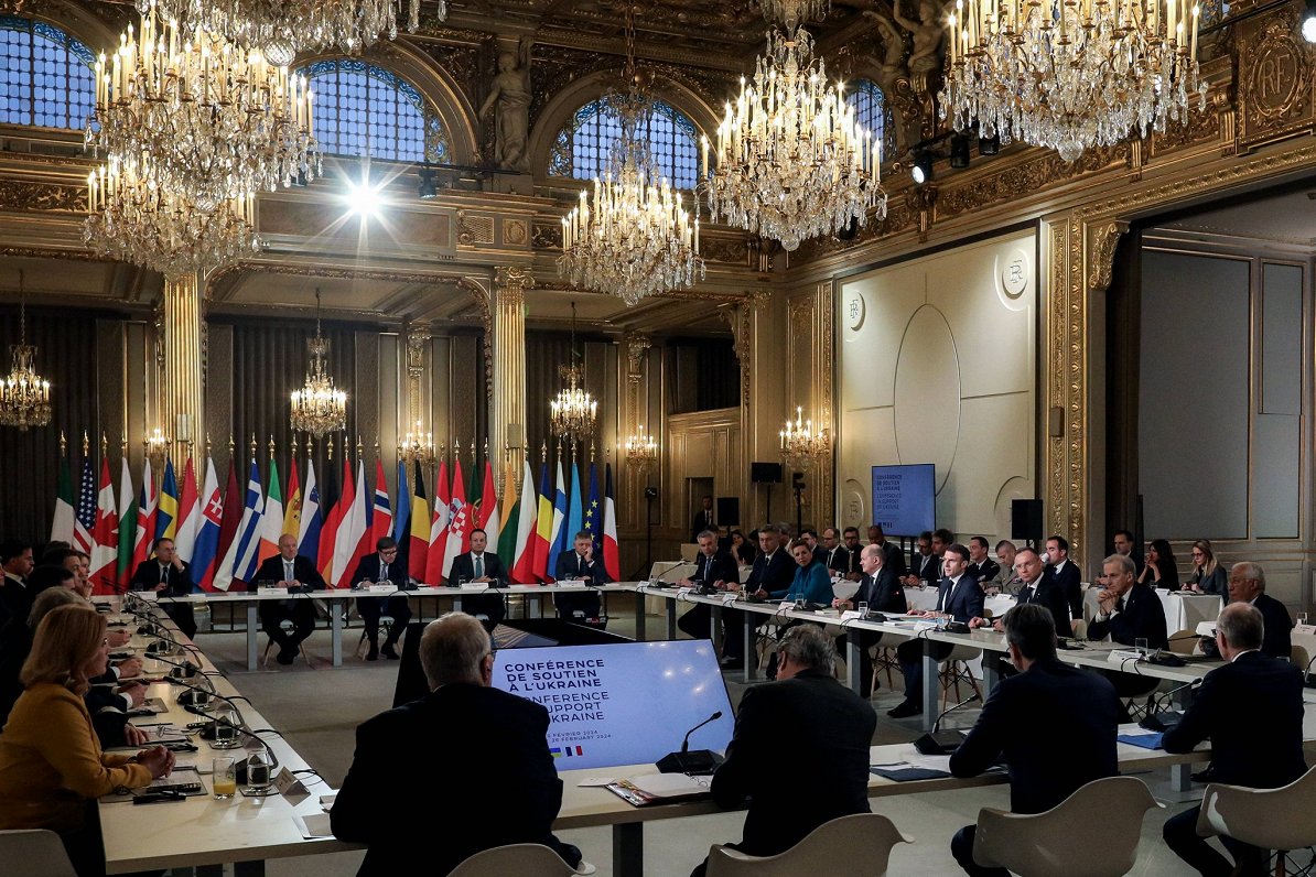 Eiropas līderu sanāksme Ukrainas atbalstam, 26.02.2024., Parīze