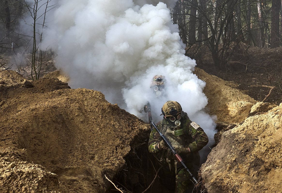Ukrainas armijas mācības Harkivā.