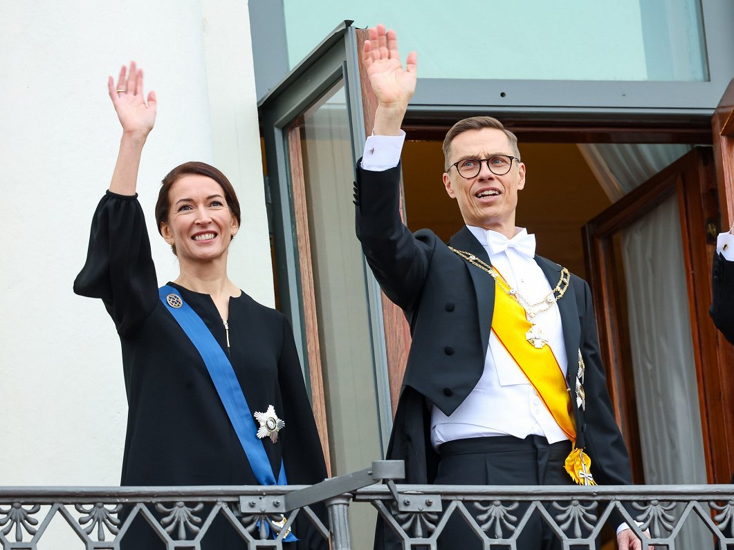 Somijas prezidents Aleksandrs Stubs ar sievu Sūzenu Inesi